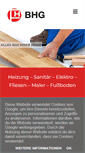 Mobile Screenshot of bauleistungen-bhg.de